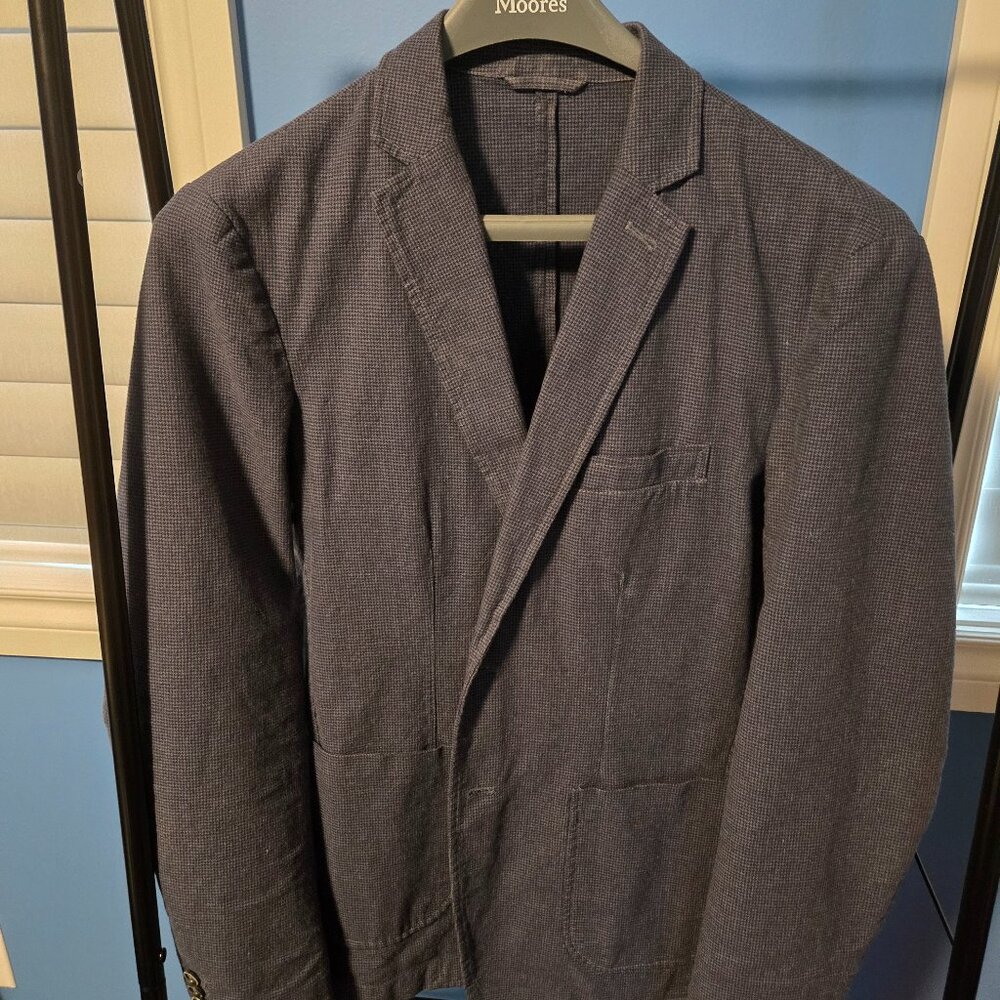 Casual asport coat from Italy navy blue